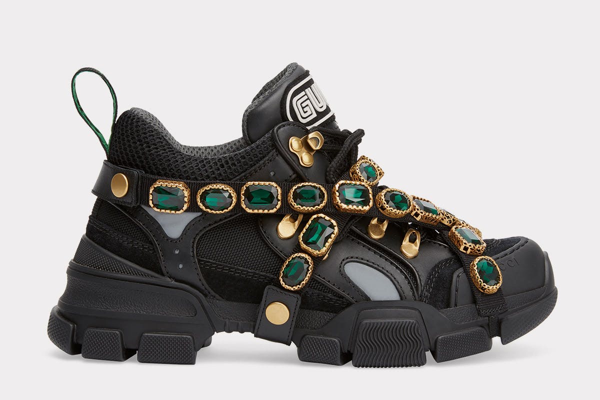 Gucci chunky sneakers with jewels